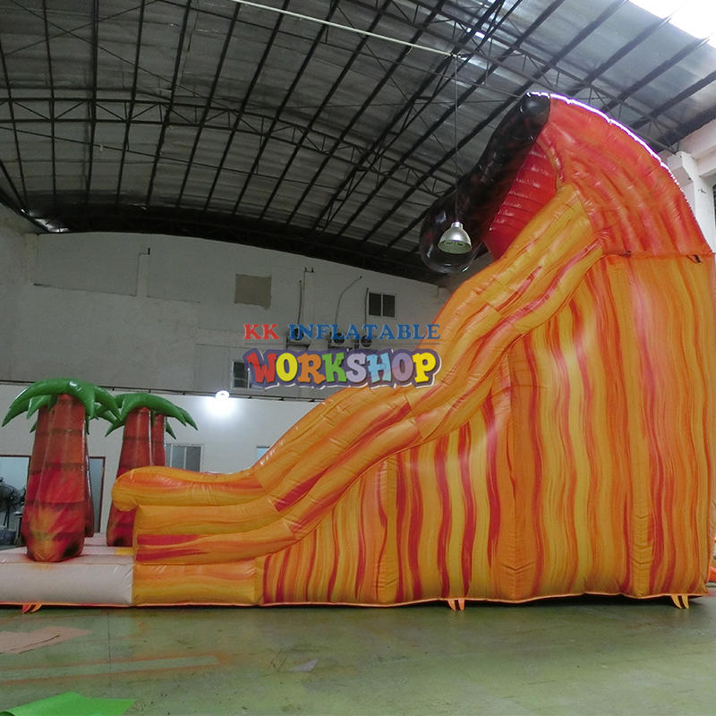 Giant inflatable high slide, Pirate Hippo inflatable water slide with pool kids adult size