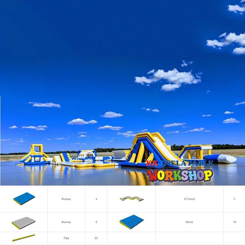 KK INFLATABLE tall inflatable floating water park manufacturer for water park-5