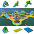 Through combination inflatable amusement water parks