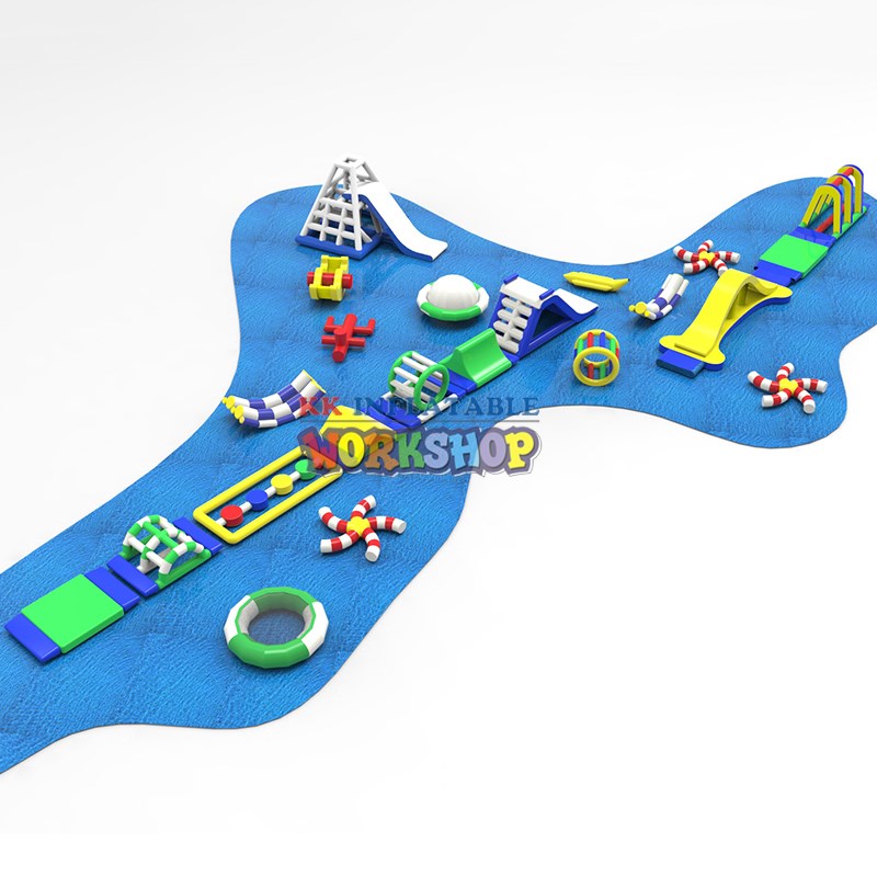 amazing water inflatables multichannel slide manufacturer for paradise