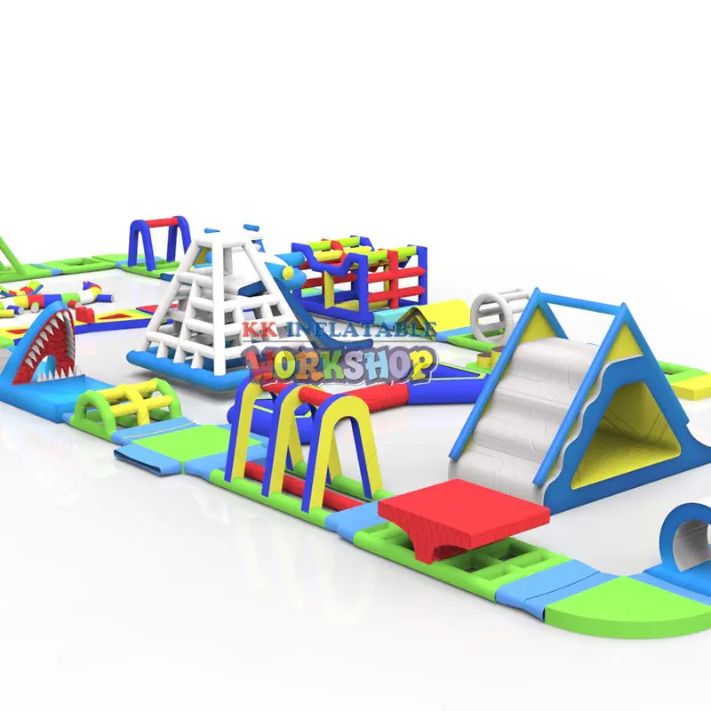 colorful inflatable floating water park animal model supplier for beach seaside