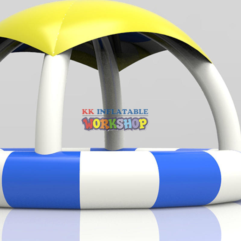 China Supplier Custom Made Cheap Inflatable Pool With Tent Cover