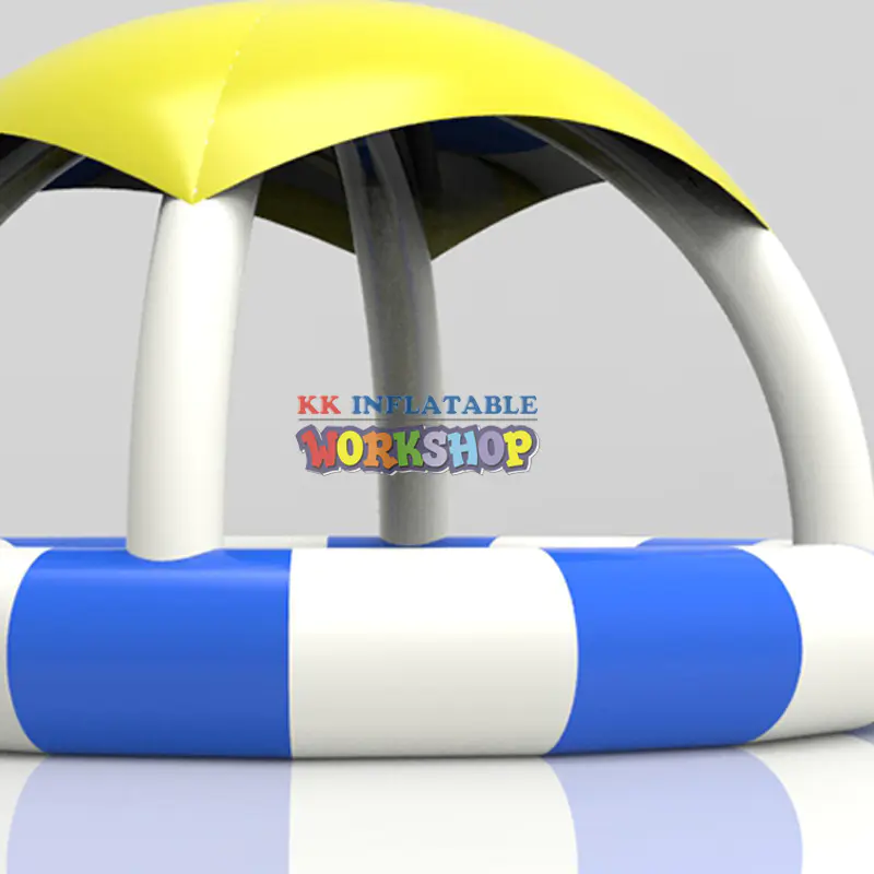 5*5*0.65m round inflatable water pool cover tent,PVC Tarpaulin inflatable pool tent with customized color