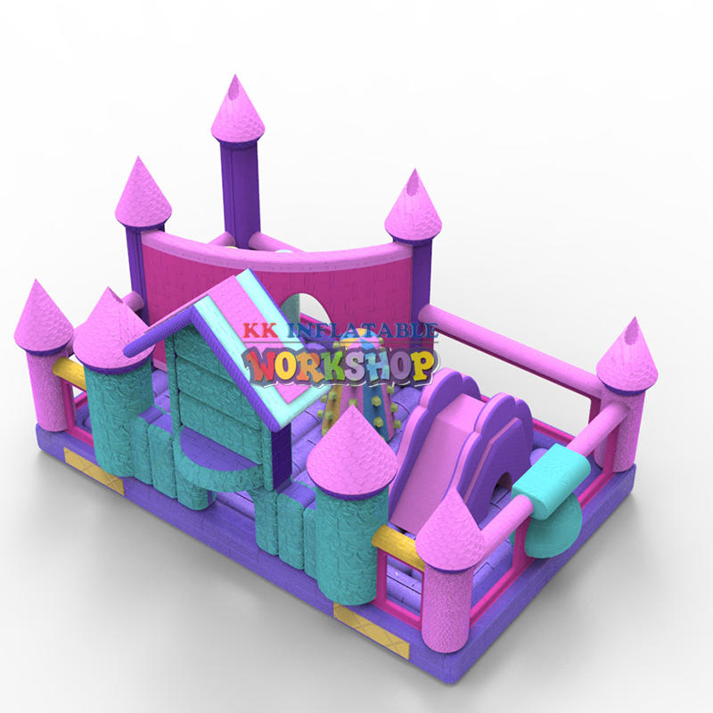 snow white inflatable bouncer castle