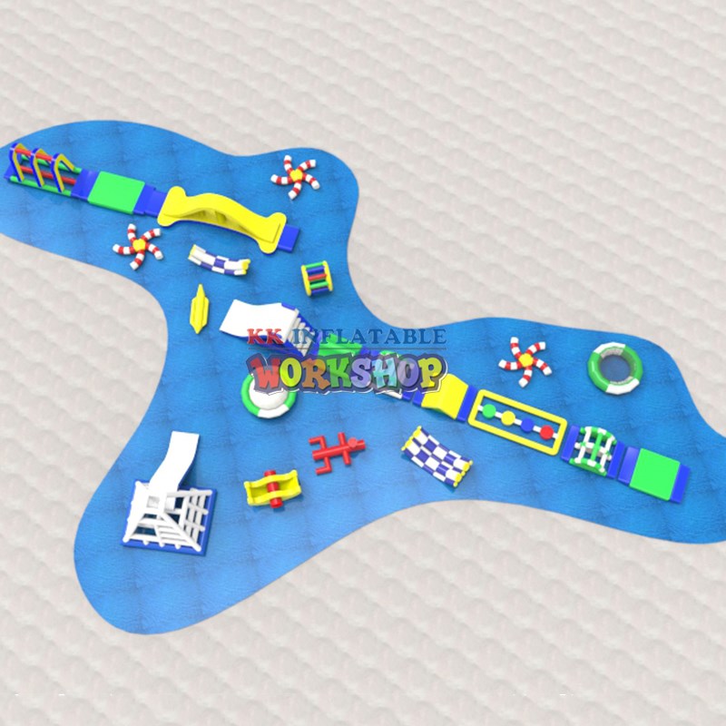 creative inflatable floating water park animal model factory direct for swimming pool