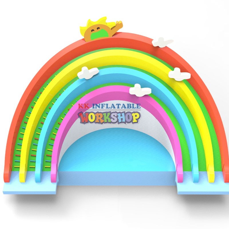 creative design inflatable theme park rainbow manufacturer for beach