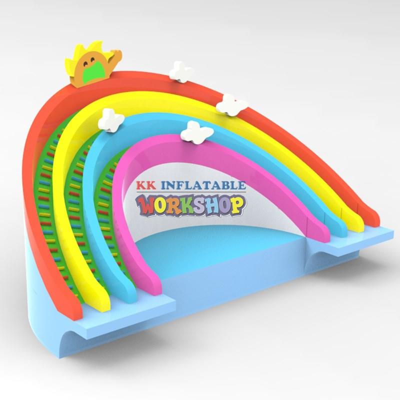 KK INFLATABLE hot selling inflatable water parks multichannel for beach