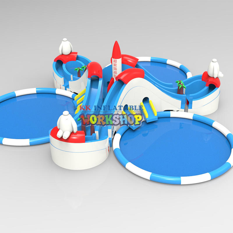 Commercial Inflatable Water Slides Inflatable Slide with Pool