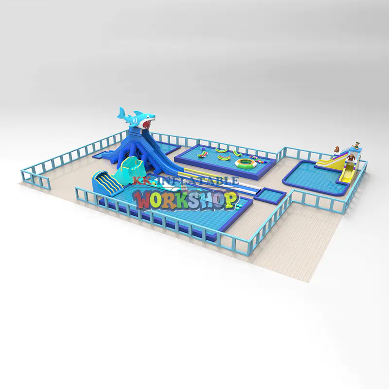 creative design inflatable water playground supplier for amusement park KK INFLATABLE
