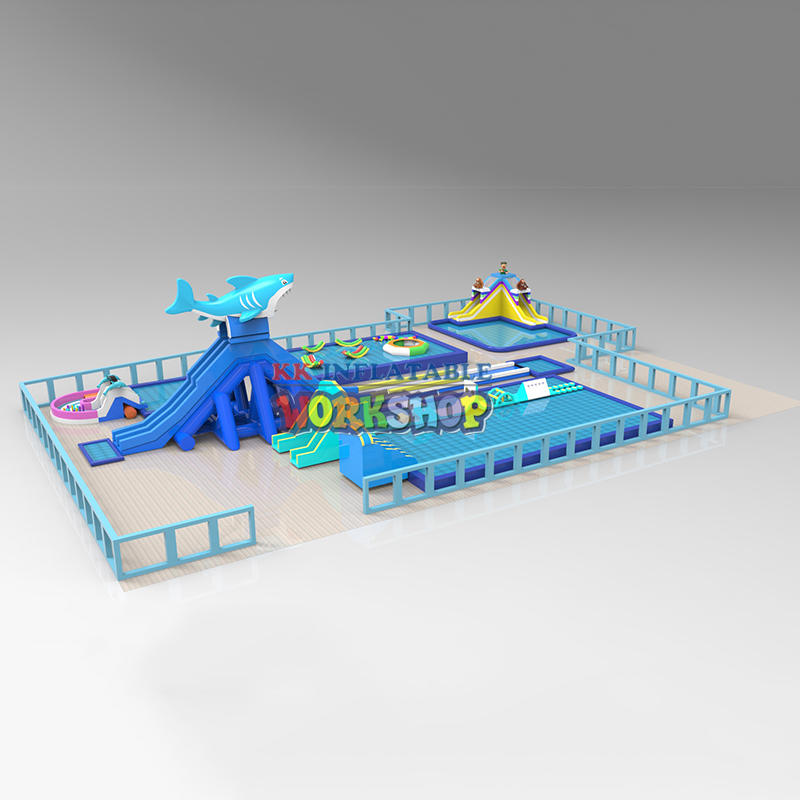 creative design inflatable water playground supplier for amusement park KK INFLATABLE