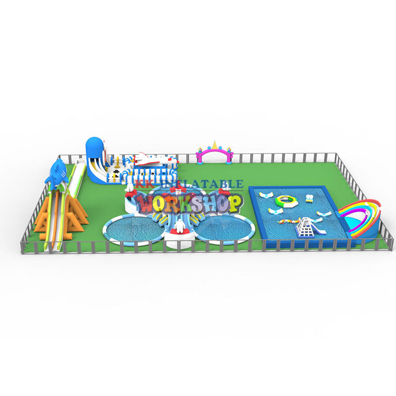 Giant Inflatable Combination Land Water park
