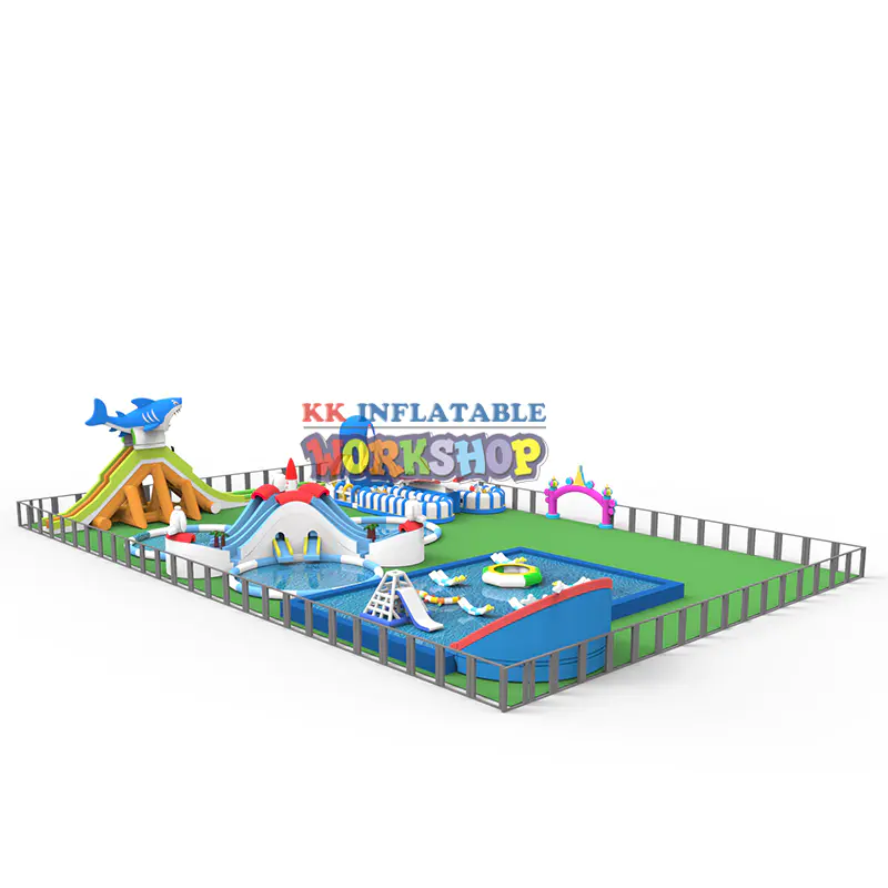 KK INFLATABLE large inflatable water parks good quality for children