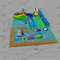 blue inflatable water playground good quality for children
