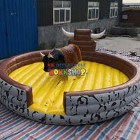 Inflatable rodeo riding bull horse