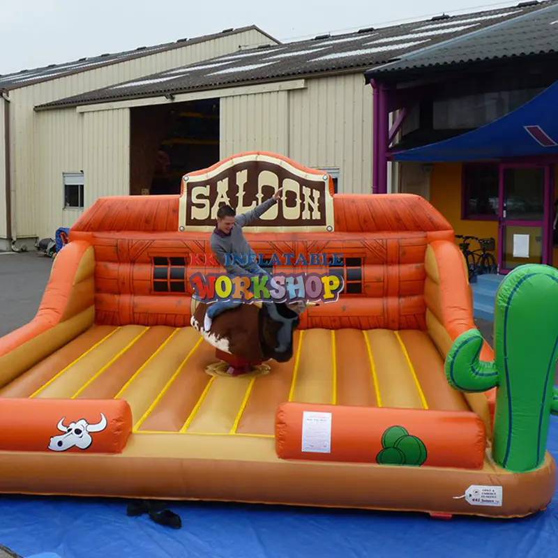 Bucking Bronco Rodeo Bull Inflatable Mechanical Bull Riding Sports Game