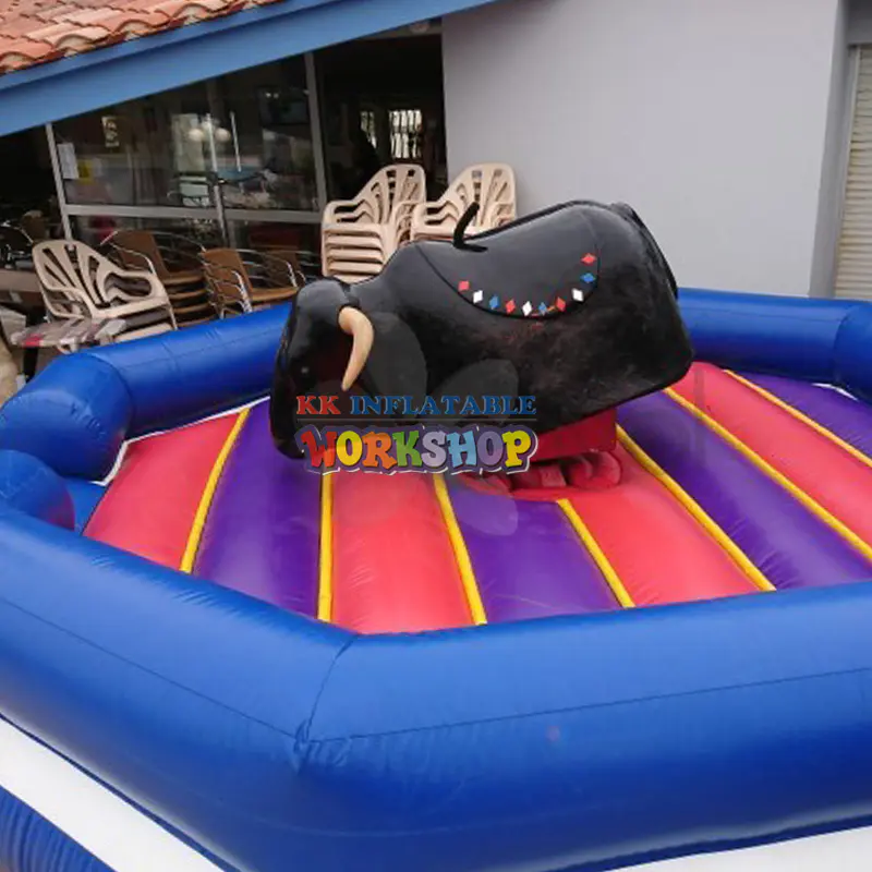 Popular Inflatable Mechanical Bull Ride Simulator Crazy Bullfighting Sports