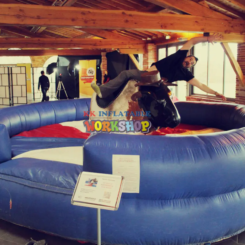Popular Inflatable Mechanical Bull Ride Simulator Crazy Bullfighting Sports