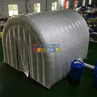 White inflatable arched tent