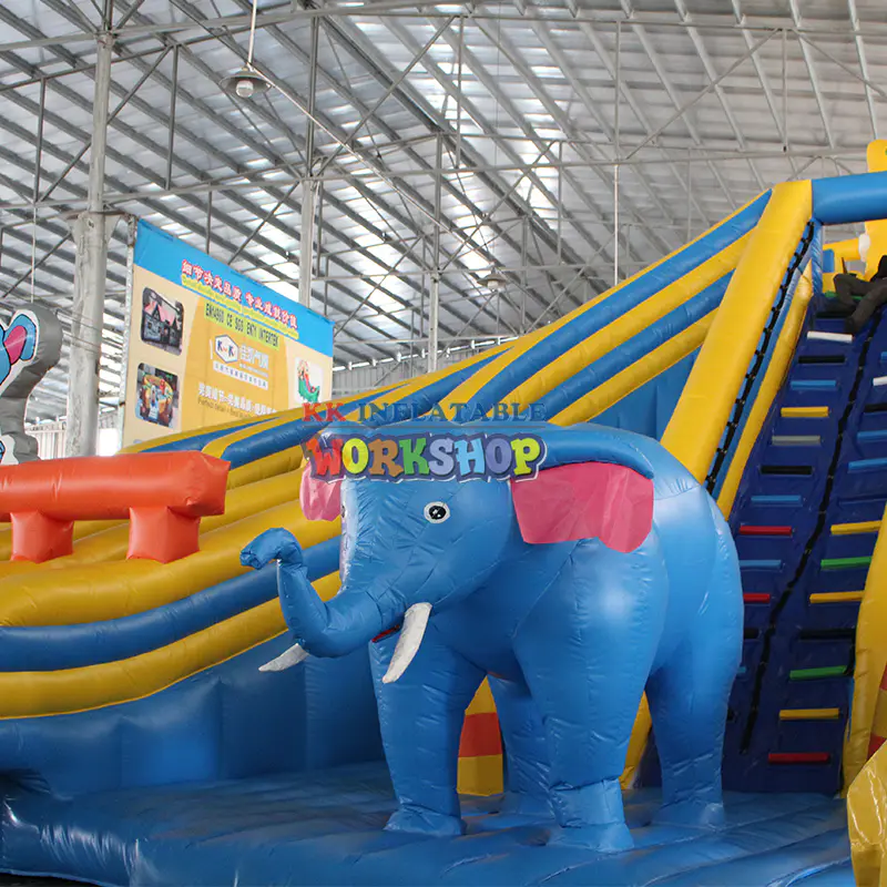 Inflatable Water Park Cartoon Animal Them Multiple Inflatable Water Slides
