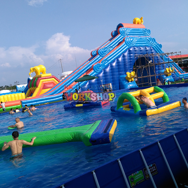 The most fun inflatable pool paradise