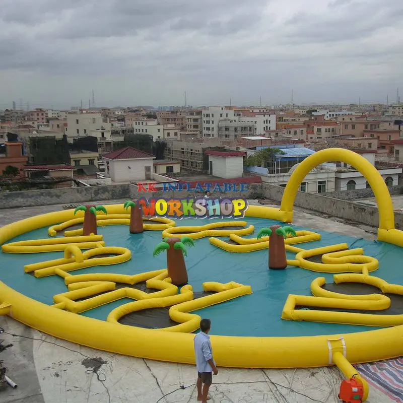 custom inflatable theme playground rainbow supplier for paradise