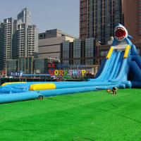 Multi-channel inflatable slide