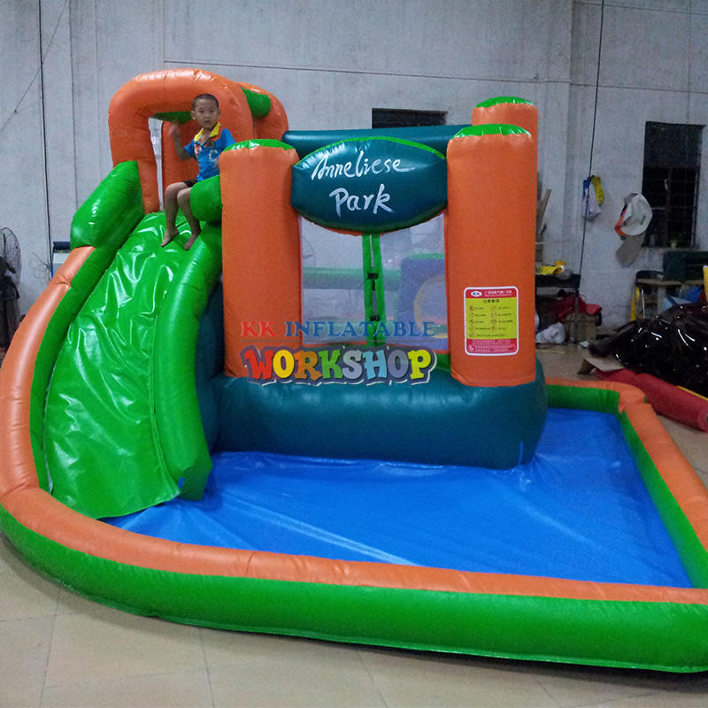 Giant Commercial Inflatable Water Park Combination with Double Inflatable Water Slide Swimming Pool