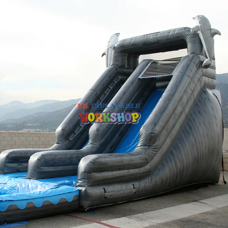 Chinese factory inflatable water slide inflatable extended slide
