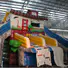fire truck shape commercial inflatable water slides various styles for exhibition KK INFLATABLE