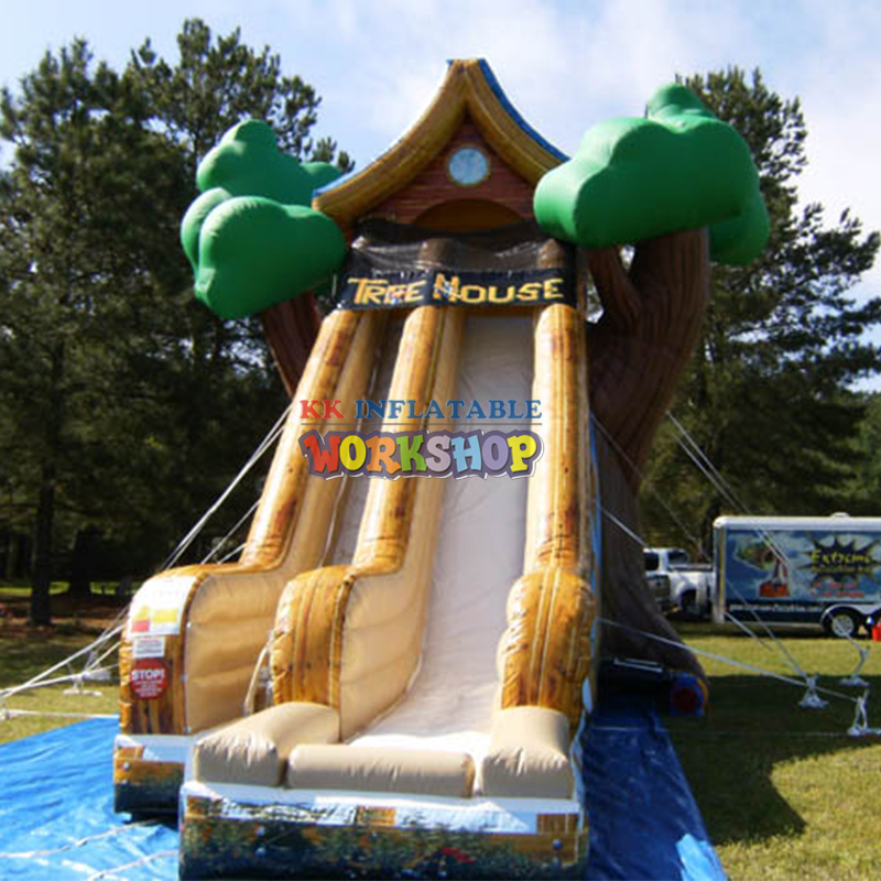 Inflatable water slide mini with pool