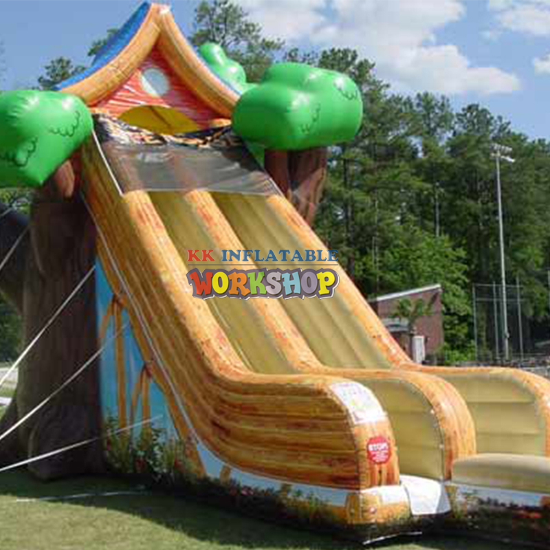 Inflatable water slide mini with pool