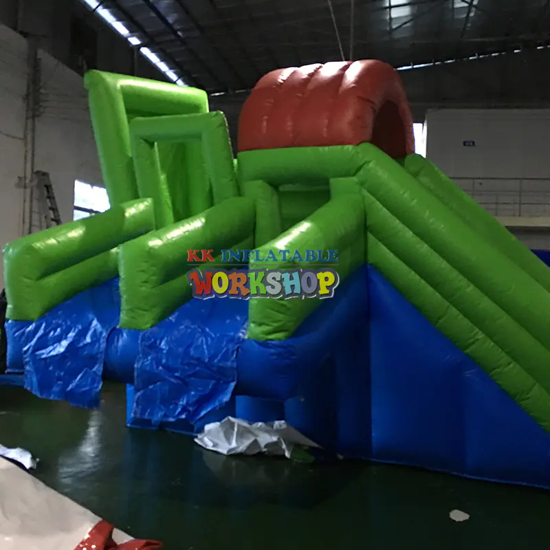 New Design Crazy Flying Double Lane Inflatable Water Slide For Adults