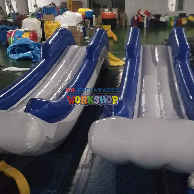 Yacht Used Water Park Slide, Water Slide Boat , Inflatable Yacht floating Water Slide for summer