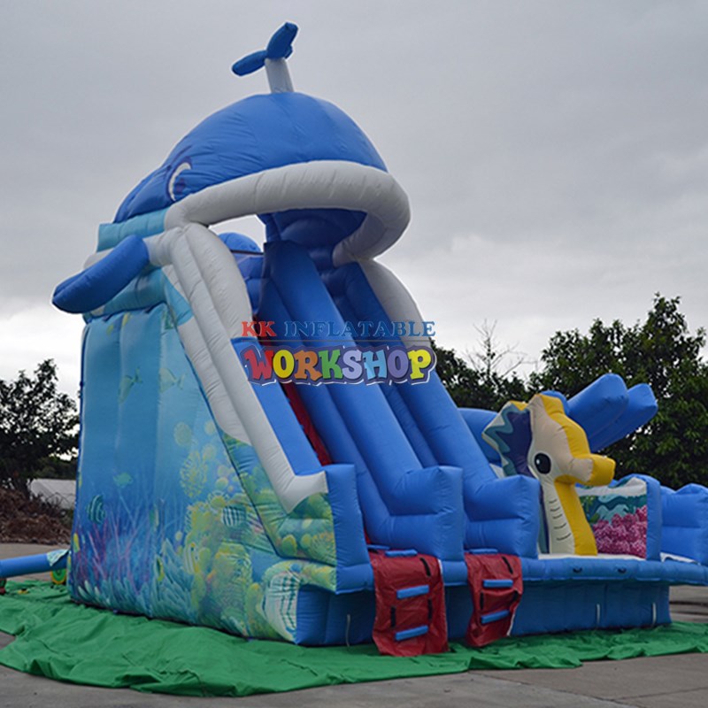 environmentally inflatable water slide PVC free sample for parks