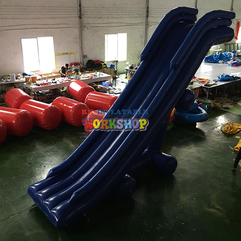 Custom PVC Inflatable Floating Water Yacht Slide / Inflatable Cruise Water Yacht Slide On The Sea