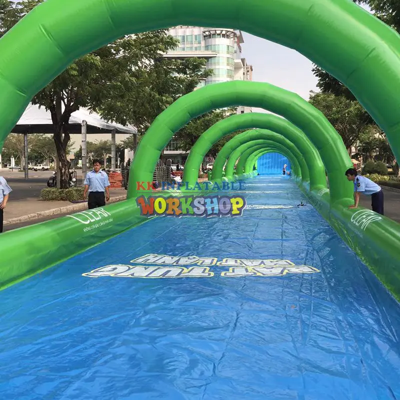 slide pool combination inflatable water parks pvc for seaside KK INFLATABLE