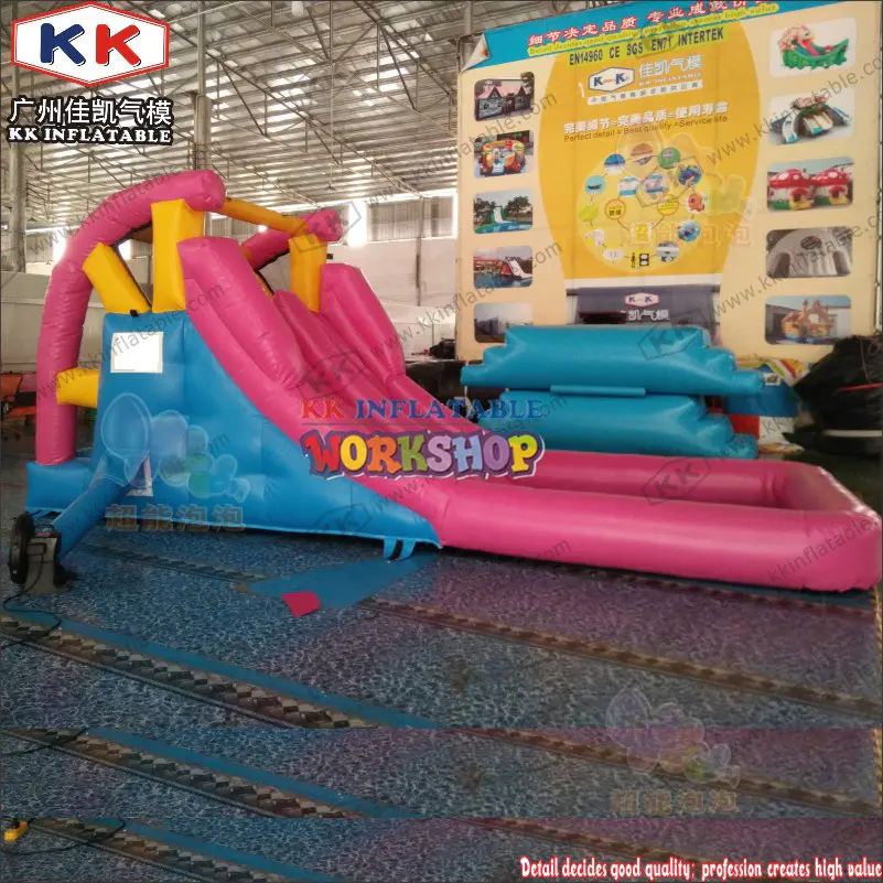 cartoon inflatable water slide for parks KK INFLATABLE