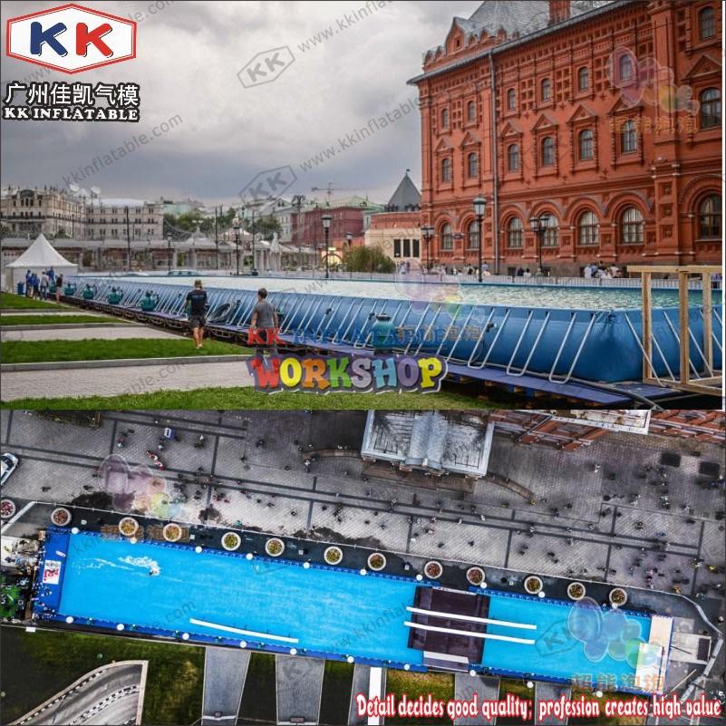 custom inflatable water playground supplier for amusement park
