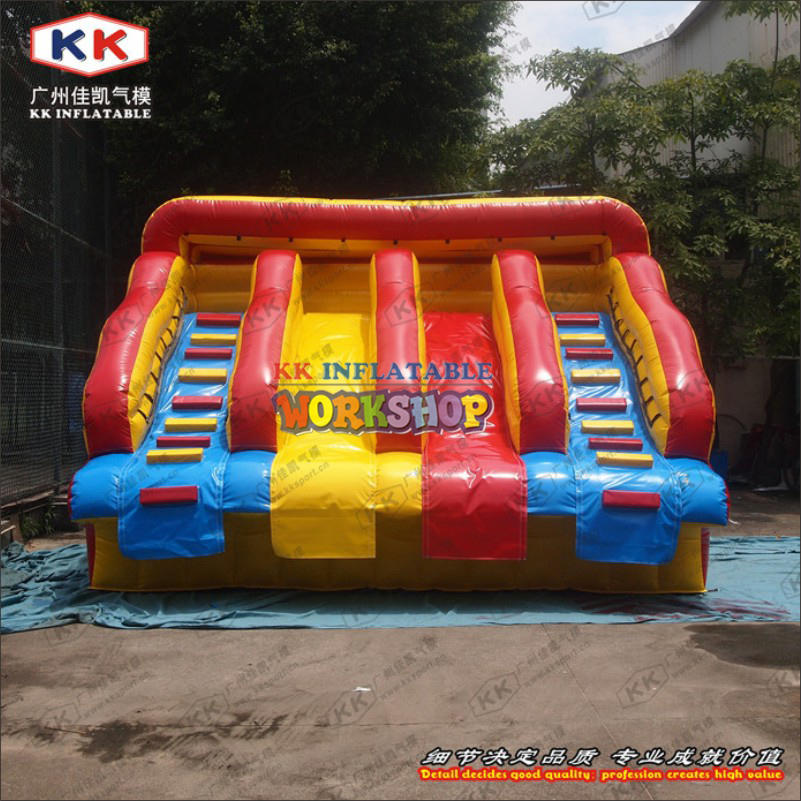 Classic inflatable water park water slide for frame pool use