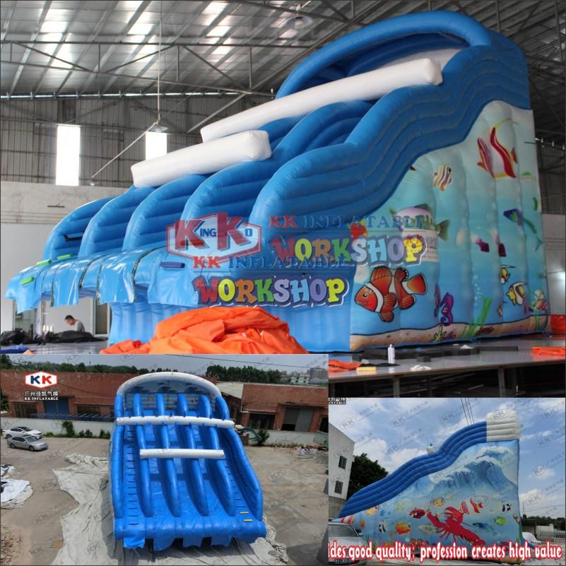 KK INFLATABLE giant inflatable water slide for paradise