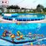 KK INFLATABLE slide pool combination inflatable water parks manufacturer for beach