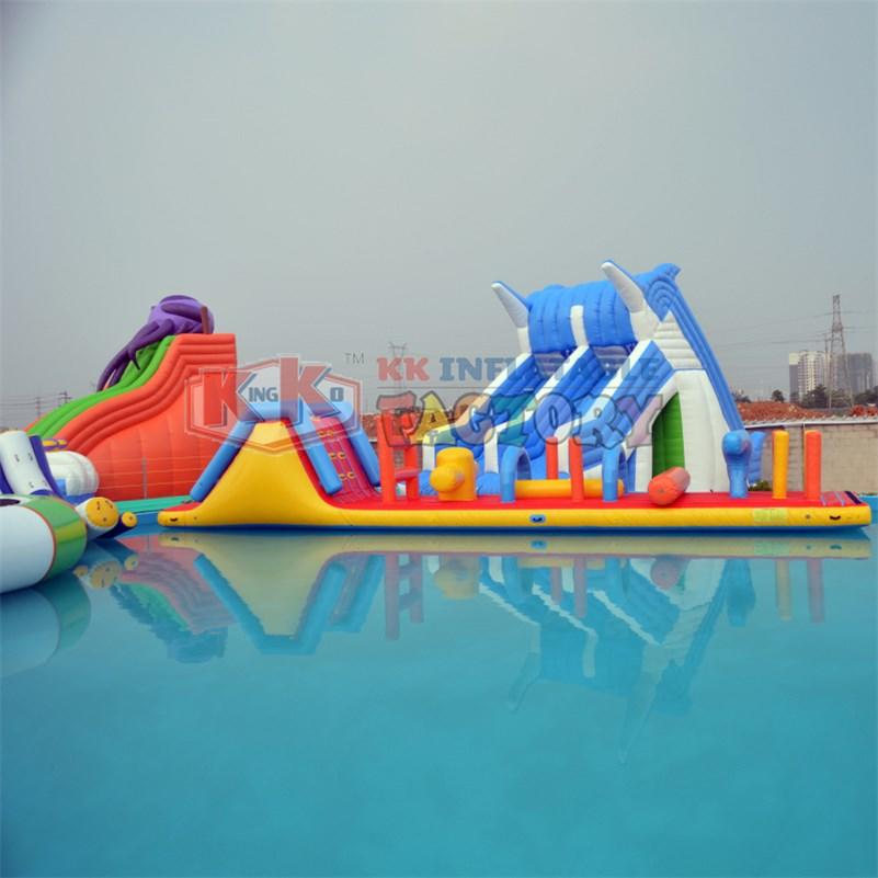 KK INFLATABLE slide pool combination inflatable water parks manufacturer for paradise