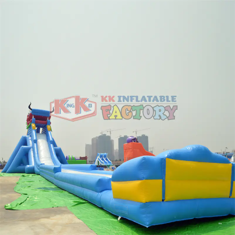 High quality Chinese dragon modeling inflatable water slide