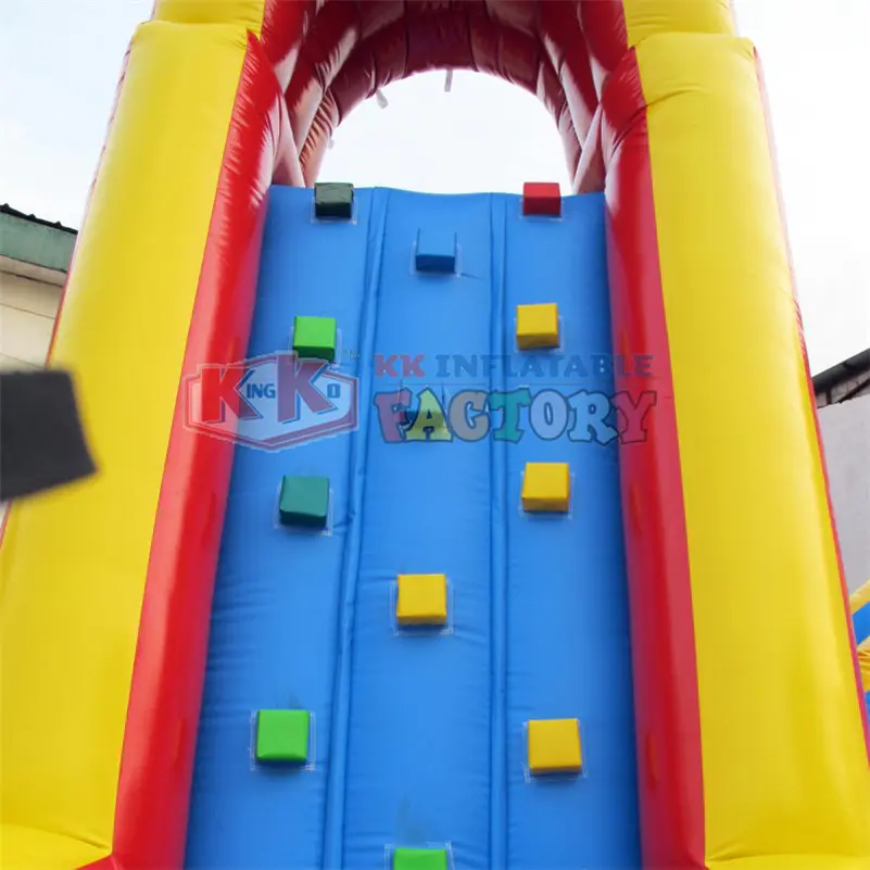 kids inflatable water park blue for beach KK INFLATABLE