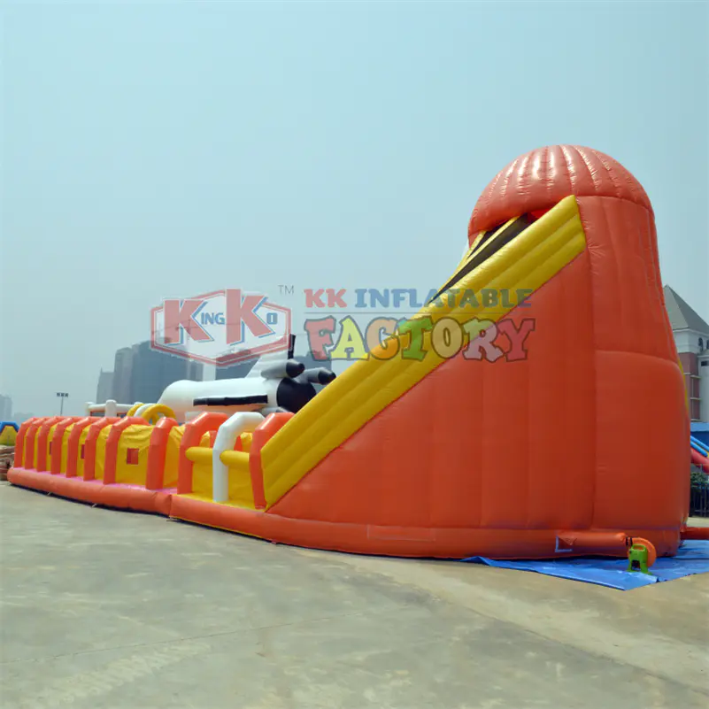 Public Playground Waterpark Large Land Kids Waterslide Inflatable Water Park