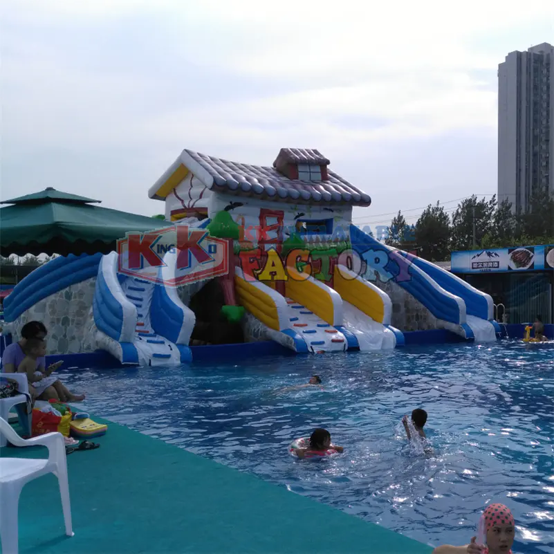 China Inflatable Water Park Inflatable Pool Water Slide