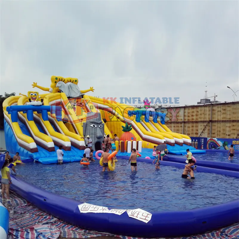 China Inflatable Water Park Inflatable Pool Water Slide