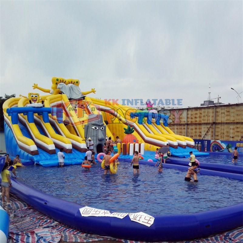 large inflatable water parks factory price for seaside