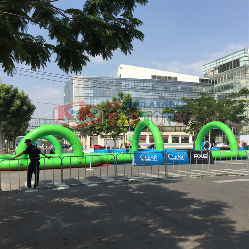 inflatable obstacle commercial inflatable water slide with pool