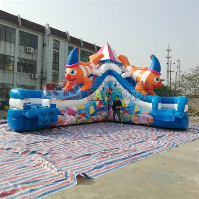 dinosaur inflatable water parks factory price for paradise